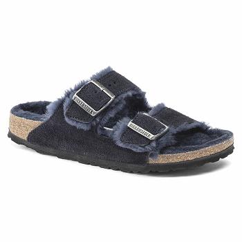 Dámské Arizona Birkenstock Shearling Semišové Læder Blankyt | CZ 80AHK